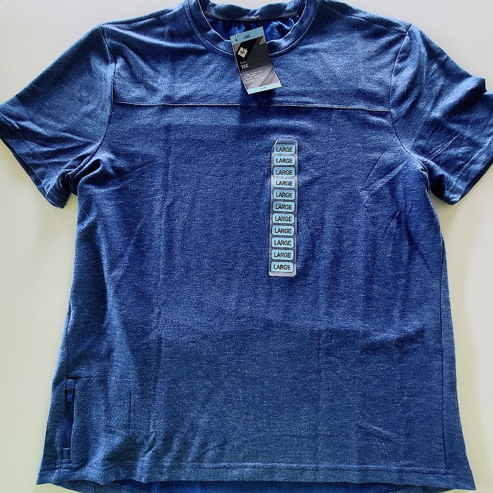 Large blue members mark short sleeve shirt
